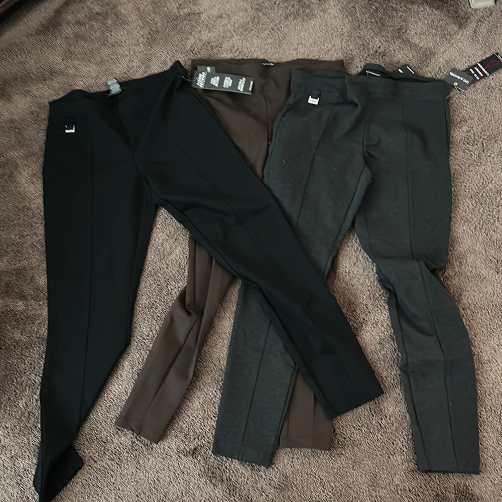 - Zac & Rachel cotton stretch comfy pants 2 colors included, brand new, si…